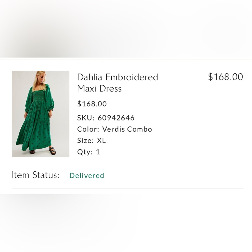 NWT Dahlia embroidered maxi dress by Free  people - Picture 14 of 16